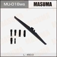 Щетка стеклоочистителя Masuma Optimum 450мм (18") каркасная зимняя, 6 переходников, 1 шт, арт. MU-018ws