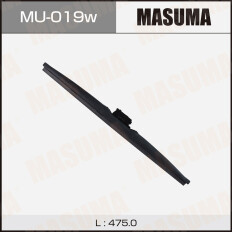 Щетка стеклоочистителя Masuma Nano Graphite 475мм (19") каркасная зимняя, с графитовым напылением, крепление J-Hook, 1 шт, арт. MU-019W
