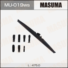 Щетка стеклоочистителя Masuma Optimum 475мм (19") каркасная зимняя, 6 переходников, 1 шт, арт. MU-019ws