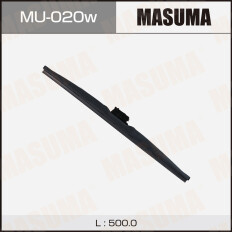 Щетка стеклоочистителя Masuma Nano Graphite 500мм (20") каркасная зимняя, с графитовым напылением, крепление J-Hook, 1 шт, арт. MU-020W