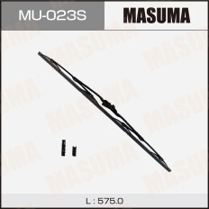 Щетка стеклоочистителя Masuma Optimum 575мм (23") каркасная, летняя, крепления J-Hook, Side Pin, Bayonet, 1 шт, арт. MU-023S