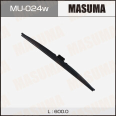 Щетка стеклоочистителя Masuma Nano Graphite 600мм (24") каркасная зимняя, с графитовым напылением, крепление J-Hook, 1 шт, арт. MU-024W