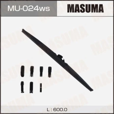 Щетка стеклоочистителя Masuma Optimum 600мм (24") каркасная зимняя, 6 переходников, 1 шт, арт. MU-024ws