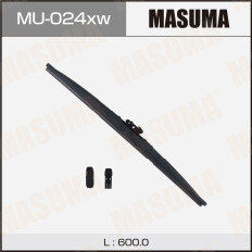 Щетка стеклоочистителя Masuma Nano Graphite X Series, 600мм (24") каркасная зимняя, с графитовым напылением, крепление DNTL1.1, для Daihatsu Move, Mazda 6/CX-5/8, Subaru Stella, 1шт, арт. MU-024xw