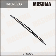 Щетка стеклоочистителя Masuma Nano Graphite 650мм (26") каркасная, летняя, с графитовым напылением, крепление J-Hook, 1 шт, арт. MU-026