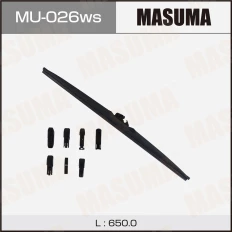 Щетка стеклоочистителя Masuma Optimum 650мм (26") каркасная зимняя, 6 переходников, 1 шт, арт. MU-026ws