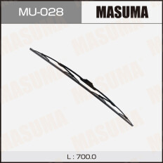 Щетка стеклоочистителя Masuma Nano Graphite 700мм (28") каркасная, летняя, с графитовым напылением, крепление J-Hook, 1 шт, арт. MU-028