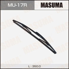 Щетка стеклоочистителя Masuma Rear 350мм (14"), каркасная, всесезонная, для заднего стекла, крепление Snap Claw, 1 шт, арт. MU-17R