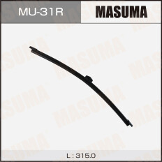 Щетка стеклоочистителя Masuma Rear 315мм (12.5"), бескаркасная, всесезонная, для заднего стекла, крепление Trunnion, 1 шт, арт. MU-31R