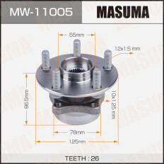 Ступица колеса Masuma, арт. MW-11005