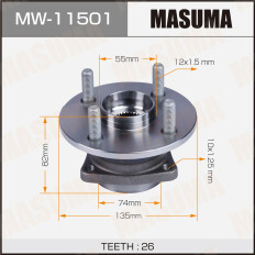 Ступица колеса Masuma, арт. MW-11501