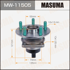 Ступица колеса Masuma, задняя, для Toyota Avensis, арт. MW-11505