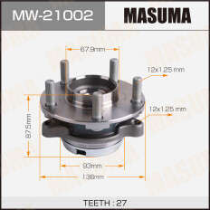 Ступица колеса Masuma, арт. MW-21002