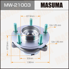 Ступица колеса Masuma, передняя, для Infiniti FX35 / S50, арт. MW-21003