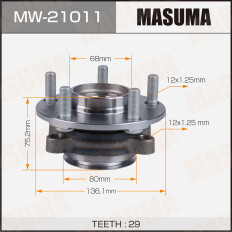 Ступица колеса Masuma, арт. MW-21011