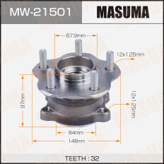 Ступица колеса Masuma, задняя, для Nissan Fuga, арт. MW-21501