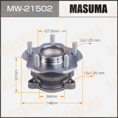 Ступица колеса Masuma, задняя, для Nissan Teana, арт. MW-21502