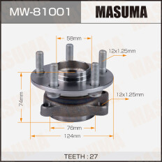 Ступица колеса Masuma, арт. MW-81001