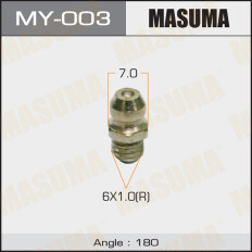 Тавотница Masuma, M6x1(R), угол 180°, арт. MY-003