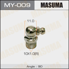 Тавотница Masuma, M10x1(R), угол 90°, арт. MY-009