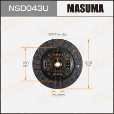 Диск сцепления Masuma, арт. NSD043U