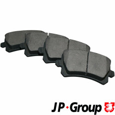 Колодки тормозные дисковые JP Group, задние, комплект на ось (4 шт), арт. 1163706610