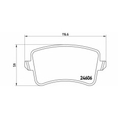 Колодки тормозные Brembo дисковые, арт. P85099