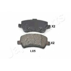 Колодки тормозные дисковые Japan Parts, задние, комплект на ось (4 шт), арт. PP-L05AF