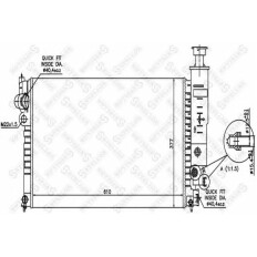 Радиатор системы охлаждения Stellox, арт. 10-25036-SX