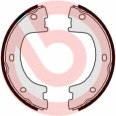 Колодки тормозные барабанные Brembo, комплект на ось (4 шт), арт. S50521
