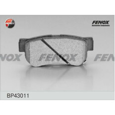 Колодки тормозные дисковые Fenox, задние, комплект на ось (4 шт), арт. BP43011