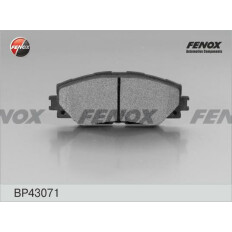 Колодки тормозные дисковые Fenox передние, комплект на ось (4 шт), арт. BP43071