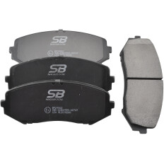 Колодки тормозные дисковые SB NAGAMOCHI, передние, комплект на ось (4 шт), арт. BP29802