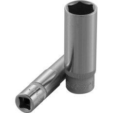 Головка торцевая Jonnesway, длинная, 6-гранная, под квадрат 1/4", 10мм, арт. S04HD2110
