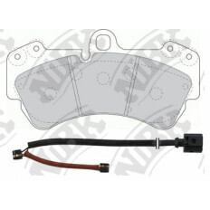 Колодки тормозные дисковые NiBK, комплект на ось (4 шт), арт. PN0346W