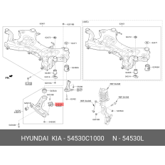 Опора шаровая Hyundai/Kia, передняя, левая, арт. 54530-C1000