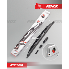 Щётка стеклоочистителя Fenox 350мм (14") каркасная, летняя, крепление J-Hook, 1 шт, арт. WB35010