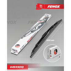 Щётка стеклоочистителя Fenox 330мм (13") каркасная, летняя, крепление J-Hook, 1 шт, арт. WB33010