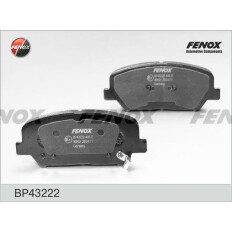 Колодки тормозные дисковые Fenox, передние, комплект на ось (4 шт), арт. BP43222