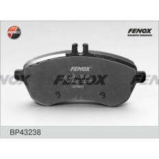 Колодки тормозные дисковые Fenox, передние, комплект на ось (4 шт), арт. BP43238