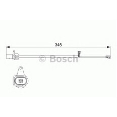 Датчик износа тормозных колодок Bosch, арт. 1 987 474 507