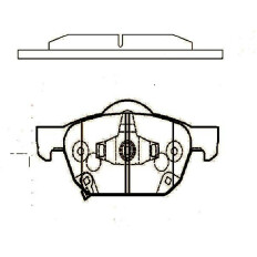 Колодки тормозные дисковые CTR, комплект на ось (4 шт), арт. GK0398 (CKHO-81)