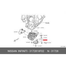 Фильтр масляный АКПП Nissan, арт. 31728-1XF02