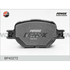 Колодки тормозные дисковые Fenox передние, комплект на ось (4 шт), арт. BP43272