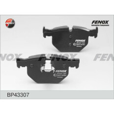 Колодки тормозные дисковые Fenox, задние, комплект на ось (4 шт), арт. BP43307