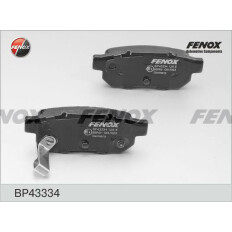 Колодки тормозные дисковые Fenox, задние, комплект на ось (4 шт), арт. BP43334
