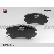 Колодки тормозные дисковые Fenox, передние, комплект на ось (4 шт), арт. BP43365