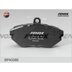 Колодки тормозные дисковые Fenox, передние, комплект на ось (4 шт), арт. BP43386