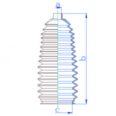 Пыльник рулевой рейки Motorherz, арт. RDZ0604MG