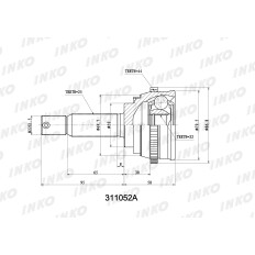 ШРУС INKO, внешний, арт. 311052A